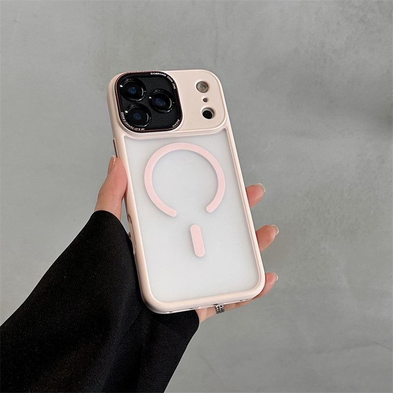 EASONCASE日本公式 magsafe対応 iphone14-17 ケース 半透明 マットデザイン スマホケース iphone ケース 指紋付きにくい magsafeライカシリーズ