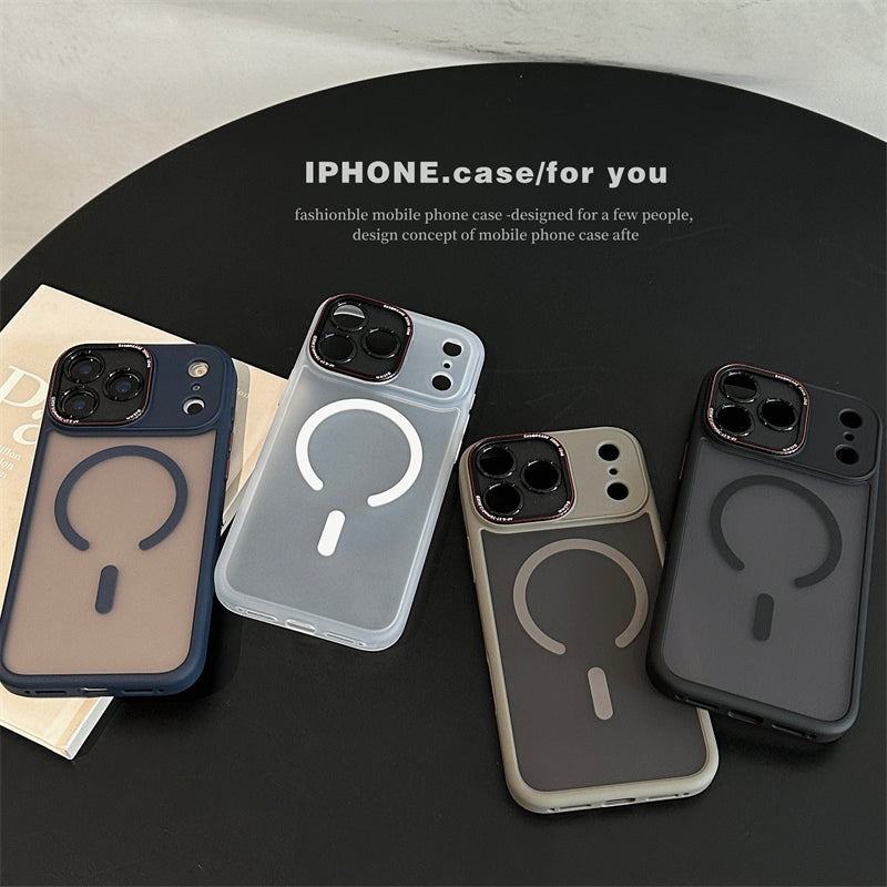 EASONCASE日本公式 magsafe対応 iphone14-17 ケース 半透明 マットデザイン スマホケース iphone ケース 指紋付きにくい magsafeライカシリーズ