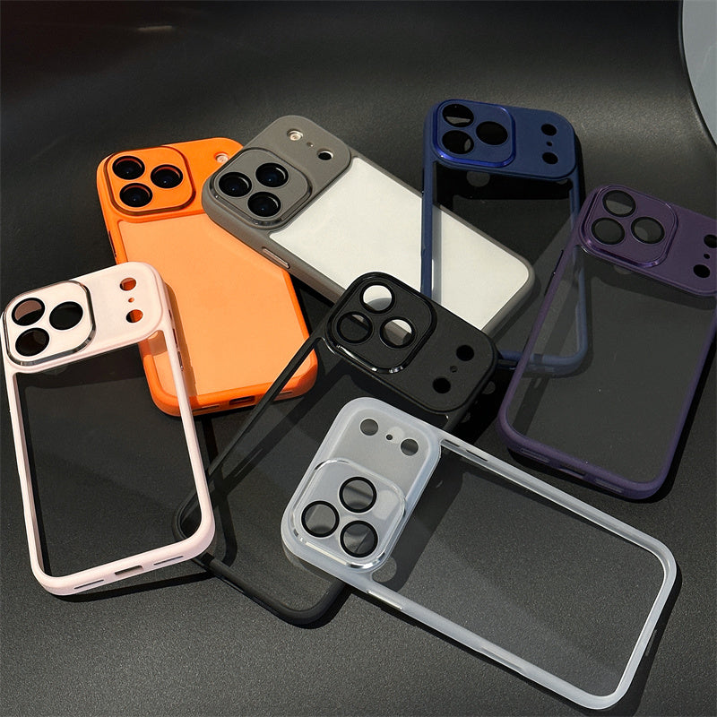 EASONCASE日本公式 クリア iPhone14-17ケース カメラ保護フィルム一体型 iphone ケース 滑り止め 晶鋭シリーズ