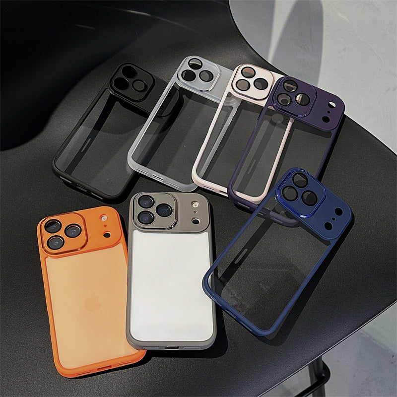 EASONCASE日本公式 クリア iPhone14-17ケース カメラ保護フィルム一体型 iphone ケース 滑り止め 晶鋭シリーズ