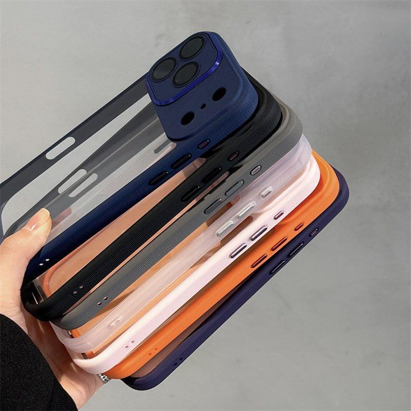 EASONCASE日本公式 クリア iPhone14-17ケース カメラ保護フィルム一体型 iphone ケース 滑り止め 晶鋭シリーズ